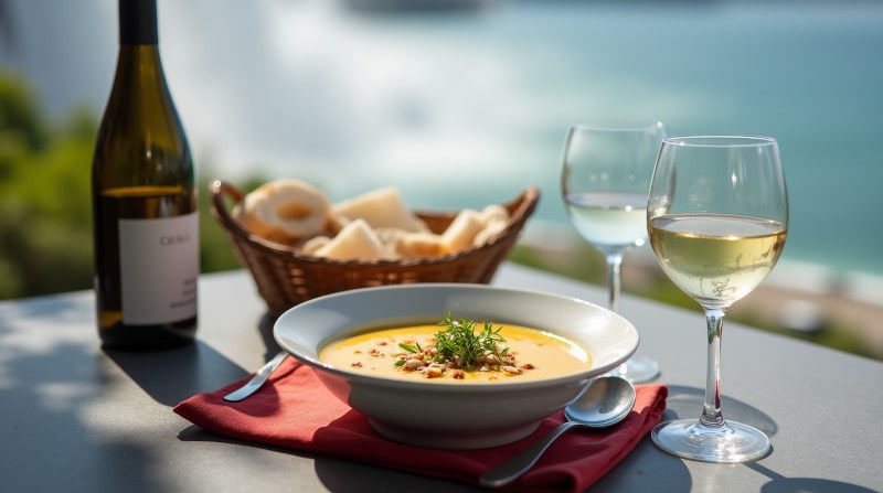 Cellardoor24 Rezeptidee Wein und Spargel Kanadische Spargelsuppe mit gerösteten Mandeln und Ahornsirup