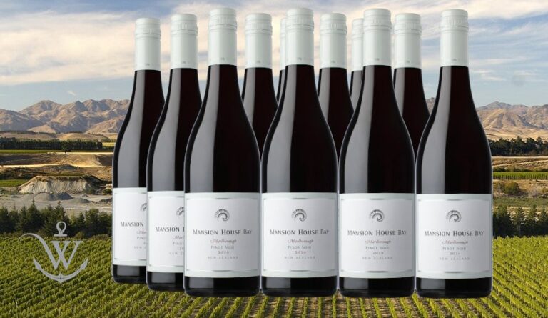 12 Flaschen Weinpaket 2020 Mansion House Pinot Noir, Marlborough Neuseeland