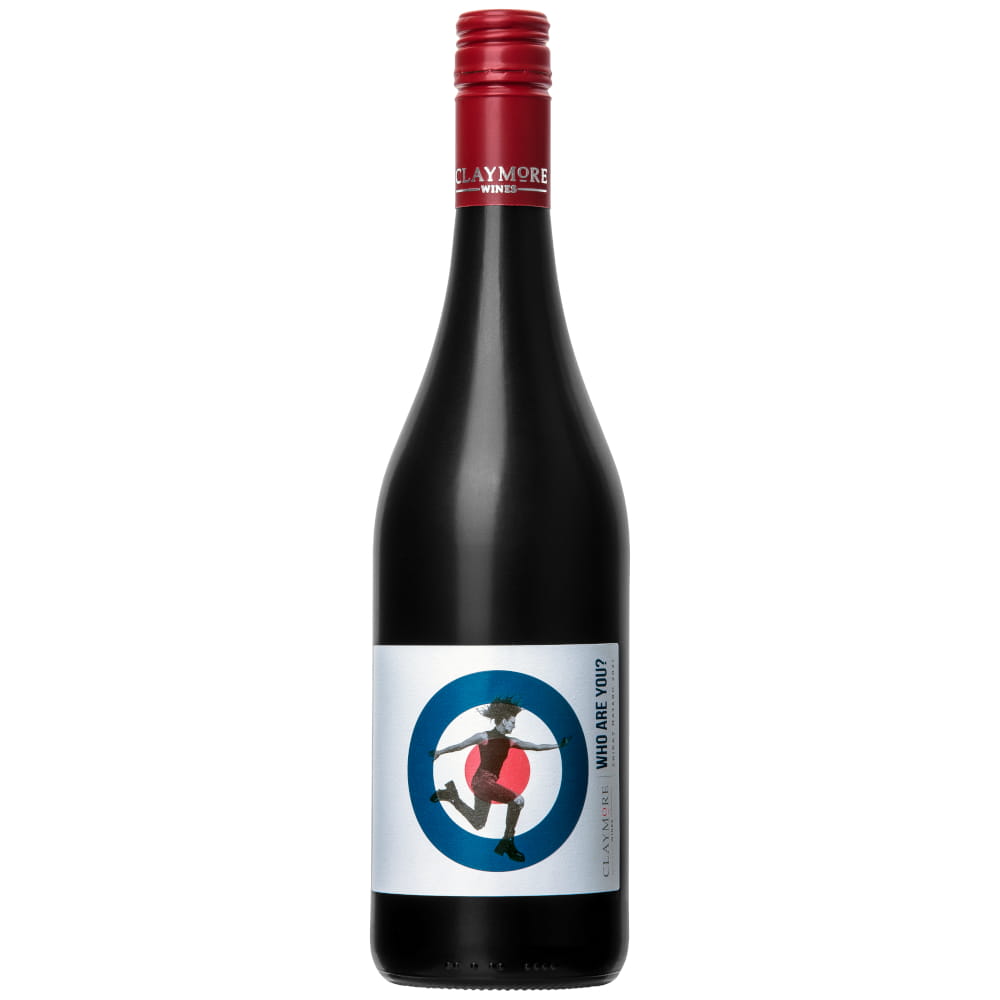 Flasche Claymore Who Are You Shiraz Mataro 2024 Clare Valley mit Lamm-Kofta, Schawarma und orientalischen Gewürzen